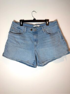 Levi's High-Rise A-Line Denim Jean Shorts Light Wash Size 33